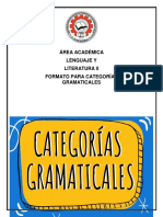 Formato para Categorías Gramaticales