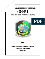 Standar Operasional Prosedur: Surat Izin Usaha Perdagangan (Siup)