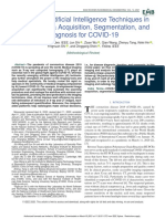Review of Artificial Intelligence Techniques in Imaging Data Acquisition, Segmentation, and Diagnosis For COVID-19