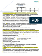 Examen F.C.E 1° Segundo Trimestre