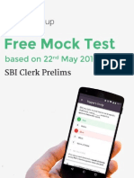 SBI Clerk Prelims Mock Test 3