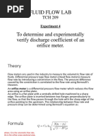 Fluid Flow Lab: Experiment 4