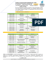 Horario de Clases INED 2021