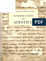 Martinez de Vaan Introduccion Al Avestico 2001