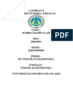 Laporan 8 Pratikum Fisika Terapan Habib Chairullah