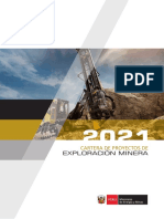 Cartera de Proyectos Exploración Minera - 2021