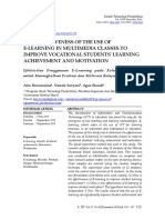 The Effectiveness of The Use of E-Learning in Multimedia Classes To Improve Vocational Students' Learning Achievement and Motivation