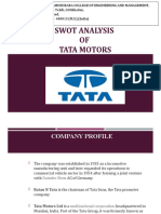 SWOT Analysis of Tata Motors