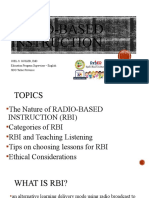 Learn Anywhere with Radio-Based Instruction