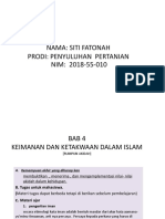 Siti Fatonah (Bab 4 Keimanan Dan Ketakwaan Dalam Islam)