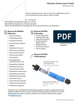 LifeStraw Flex - Filtration Performance Sheet