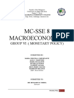 Mc-Sse 8 Macroeconomics: Group Vi: (Monetary Policy)