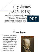 Henry James (1843-1916) : A Writer Who Not Only Bridged The 19th and 20th Centuries But