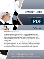 Complain Letter