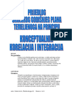 Prijedlog Skolskoga Godisnjeg Plana Konceptualnih Korelacija i Integracija