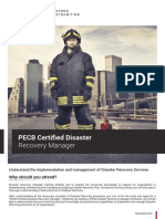 PECB Certified Disaster Recovery Manager Training