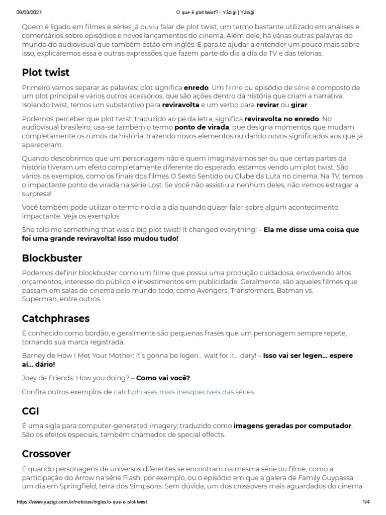 Understanding Plot Twists and Other Key Film and Television Terms PDF