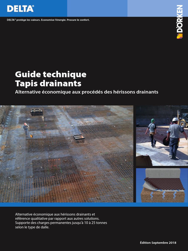Guide Technique DELTA Tapis Drainants, PDF, Eau