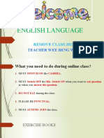 English Language: Teacher Wee Beng Wah