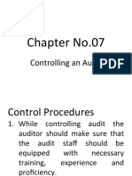 Chapter No.07: Controlling An Audit