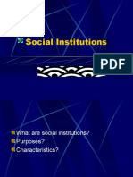 Social Institutions