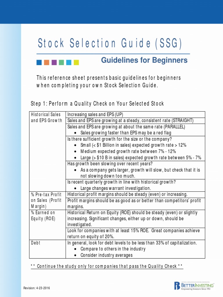 stock-selection-guide-ssg-guidelines-for-beginners-pdf-price
