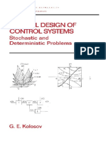Optimal Design of Control Systems Stochastic and Deterministic Problems