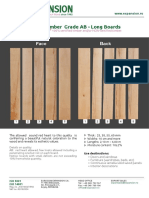 Beech Timber Grade AB - Long Boards: Face Back