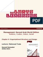 Chapter 9 - Organizational Structure and Design