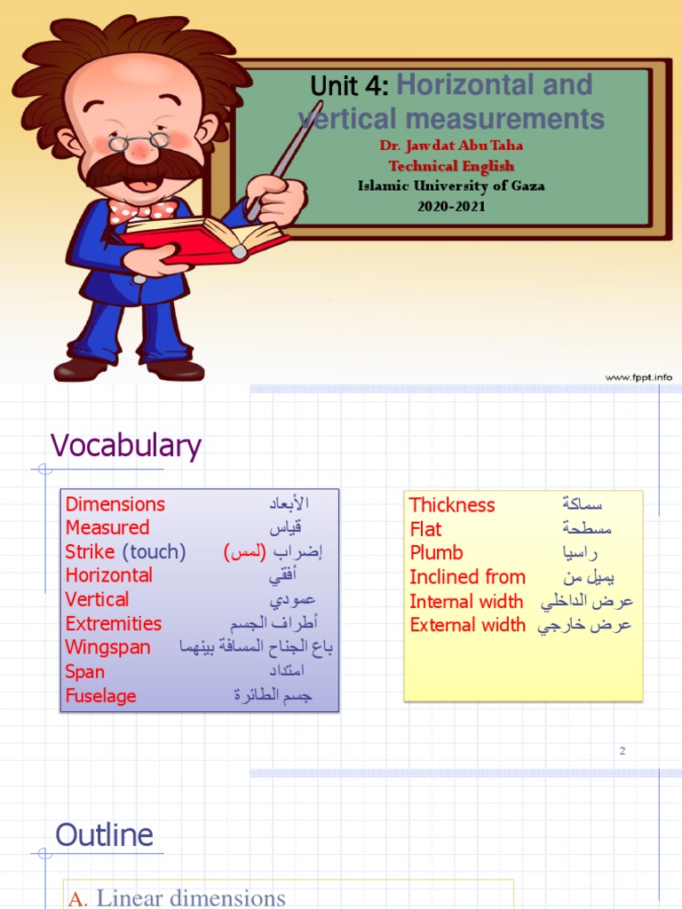 Unit 4 Horizontal and Vertical Measurements PDF Length Geometry