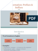 Word Formation - Prefix and Suffix