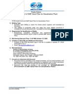 Public Notice Procurement of DMF Sand Filter For Desalination Plant