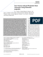 Engineering of Mature Human Induced Pluripotent Stem Cell-Derived Cardiomyocytes Using Substrates With Multiscale Topography