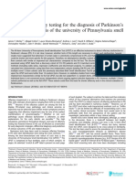 Optimizing Olfactory Testing For The Diagnosis of Parkinson 'S Disease: Item Analysis of The University of Pennsylvania Smell Identi Fication Test