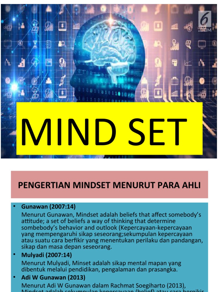 Pengertian dan Jenis Mindset Menurut Ahli | PDF | Karier & Perkembangan ...