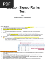 Wilcoxon Signed-Ranks Test