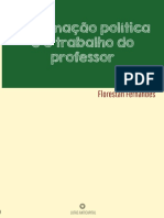 A Formação Política Trabalho Professor Florestan Fernandes