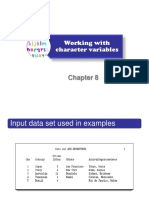 Lecture 6 Working With Character Variables - Chapter 8-StepByStepManualBase SAS