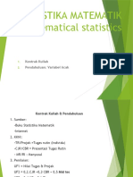 Kontrak Kuliah & Pendahuluan, RV