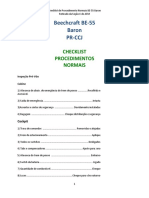 Checklist de procedimentos normais BE-55 Baron