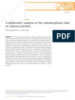 A Bibliometric Analysis of The Interdisciplinary Field of Cultural Evolution