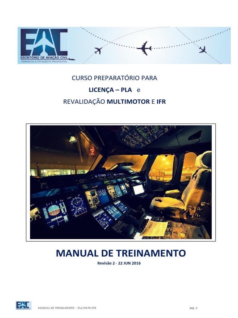 Manual EAC - PLA e MLTE - Versão 2 - 22 Jun 16 | PDF | Avião | Flap ...
