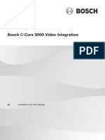 Bosch C Cure 9000 Video Integration: Installation and User Manual