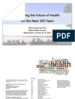 Dreaming The Future of Health For The Next 100 Years