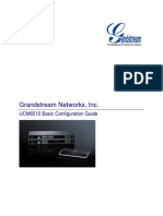 Grandstream Networks, Inc.: UCM6510 Basic Configuration Guide