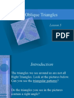 Oblique Triangles