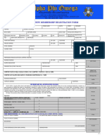 New Membership Registration Form: Membership Re-Affirmation Pledge