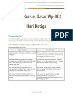 WordPress Kurikulum - Dasar Hari Ketiga