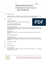 RIC Research Proposal Format