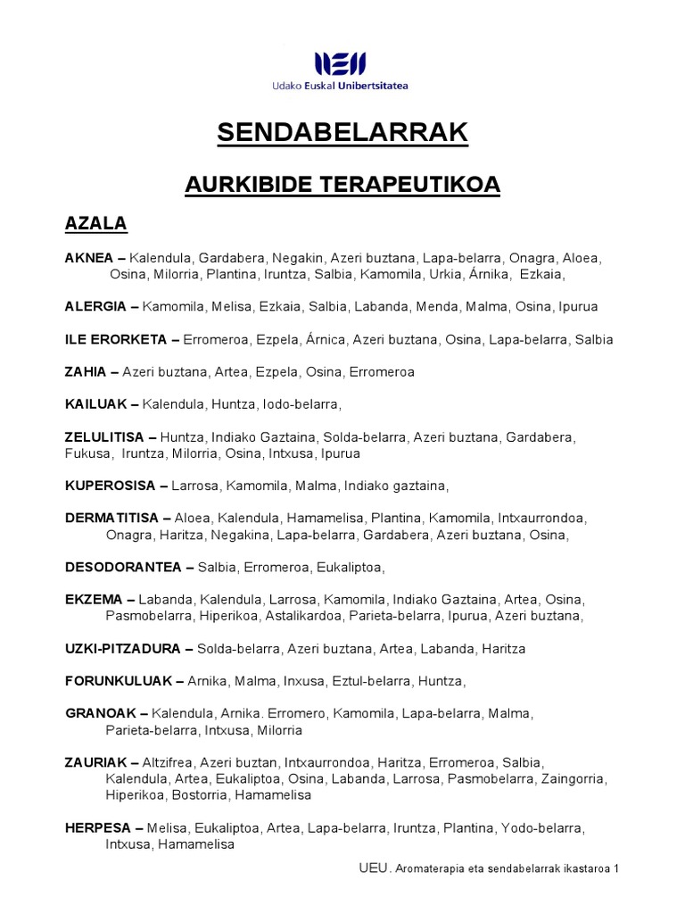 Sendabelarrak | PDF